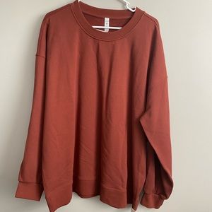 Lululemon Perfectly oversized crew Dark Terracotta